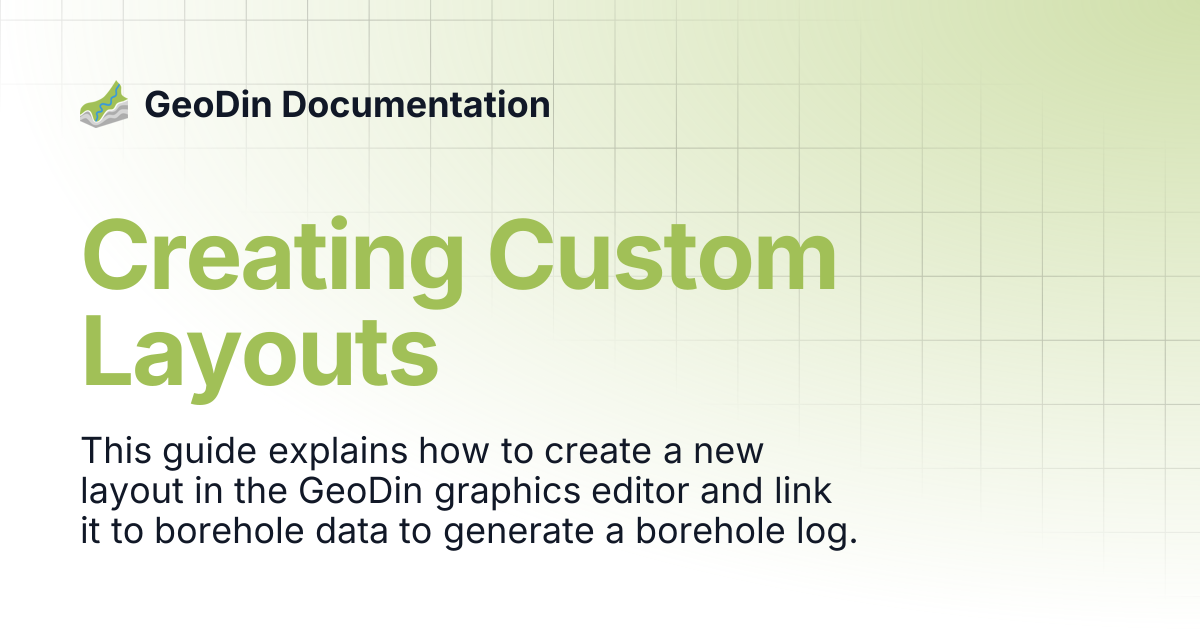 Creating Custom Layouts | GeoDin Documentation